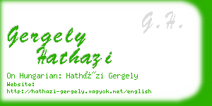 gergely hathazi business card